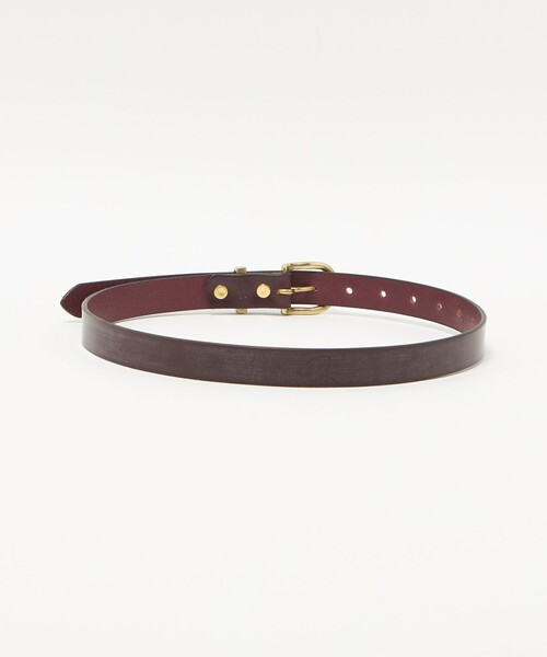 Steven Alan(スティーブンアラン)の「<MASTER&Co.>LEATHER BELT/ベルト(ベルト・レディース・ワイン/ブラック・FREE)」の3枚目の写真