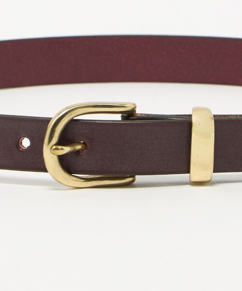 Steven Alan(スティーブンアラン)の「<MASTER&Co.>LEATHER BELT/ベルト(ベルト・レディース・ワイン/ブラック・FREE)」の4枚目の写真