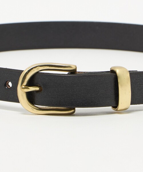 Steven Alan(スティーブンアラン)の「<MASTER&Co.>LEATHER BELT/ベルト(ベルト・レディース・ワイン/ブラック・FREE)」の6枚目の写真