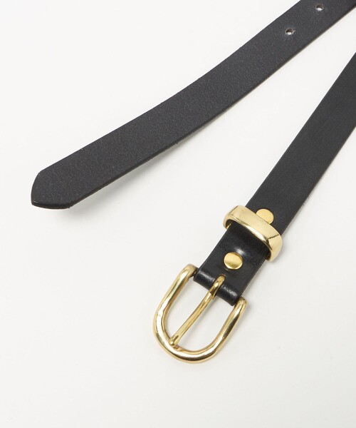 Steven Alan(スティーブンアラン)の「<MASTER&Co.>LEATHER BELT/ベルト(ベルト・レディース・ワイン/ブラック・FREE)」の7枚目の写真
