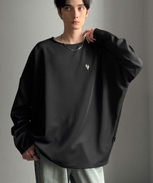 Classical Origin（クラシカルオリジン）の「【Classical Origin】「洗練モードな一枚」。Double-Knit Fabric Thumb Hole Dolman T-Shirt／ダンボール素材サムホール付きドルマンTシャツ（長袖）（Tシャツ/カットソー・メンズ）」