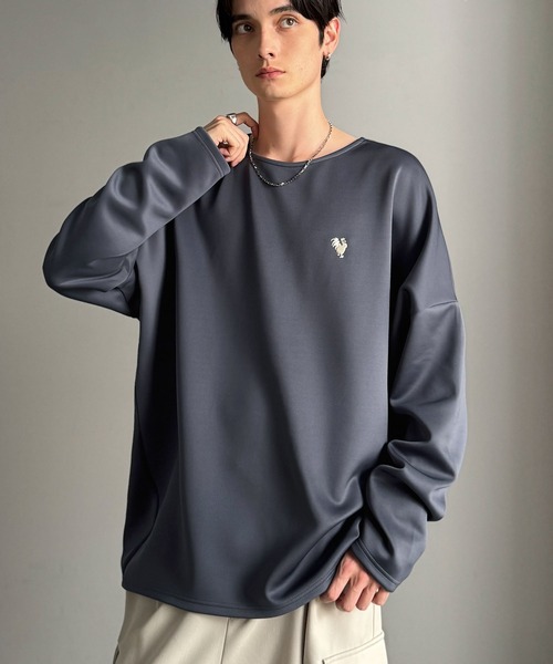 Classical Origin(クラシカルオリジン)の「「大人スイッチON!」ダンボール素材サムホール付きドルマンTシャツ/Double-Knit Fabric Thumb Hole Dolman T-Shirt(Tシャツ/カットソー・メンズ・ブラック/ホワイト/ネイビー・SMALL/MEDIUM/LARGE)」の15枚目の写真