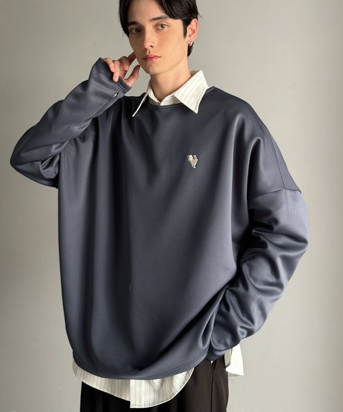Classical Origin(クラシカルオリジン)の「「大人スイッチON!」ダンボール素材サムホール付きドルマンTシャツ/Double-Knit Fabric Thumb Hole Dolman T-Shirt(Tシャツ/カットソー・メンズ・ブラック/ホワイト/ネイビー・SMALL/MEDIUM/LARGE)」の18枚目の写真