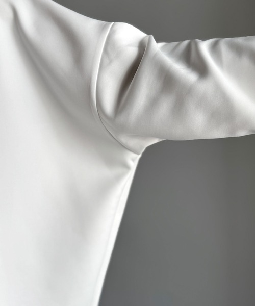 Classical Origin(クラシカルオリジン)の「「大人スイッチON!」ダンボール素材サムホール付きドルマンTシャツ/Double-Knit Fabric Thumb Hole Dolman T-Shirt(Tシャツ/カットソー・メンズ・ブラック/ホワイト/ネイビー・SMALL/MEDIUM/LARGE)」の22枚目の写真