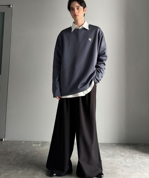 Classical Origin(クラシカルオリジン)の「「大人スイッチON!」ダンボール素材サムホール付きドルマンTシャツ/Double-Knit Fabric Thumb Hole Dolman T-Shirt(Tシャツ/カットソー・メンズ・ブラック/ホワイト/ネイビー・SMALL/MEDIUM/LARGE)」の19枚目の写真