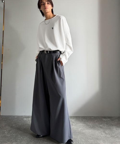 Classical Origin(クラシカルオリジン)の「「大人スイッチON!」ダンボール素材サムホール付きドルマンTシャツ/Double-Knit Fabric Thumb Hole Dolman T-Shirt(Tシャツ/カットソー・メンズ・ブラック/ホワイト/ネイビー・SMALL/MEDIUM/LARGE)」の10枚目の写真