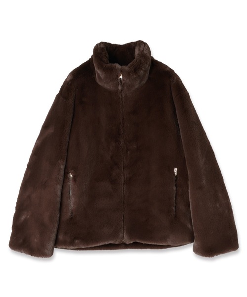 CULLNI（クルニ）の「Eco Fur Zip Up Stand Coller Coat（ブルゾン・メンズ・ブラウン/ブラック・2/1/0）」の5枚目の写真
