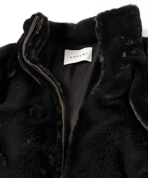 CULLNI（クルニ）の「Eco Fur Zip Up Stand Coller Coat（ブルゾン・メンズ・ブラウン/ブラック・2/1/0）」の13枚目の写真