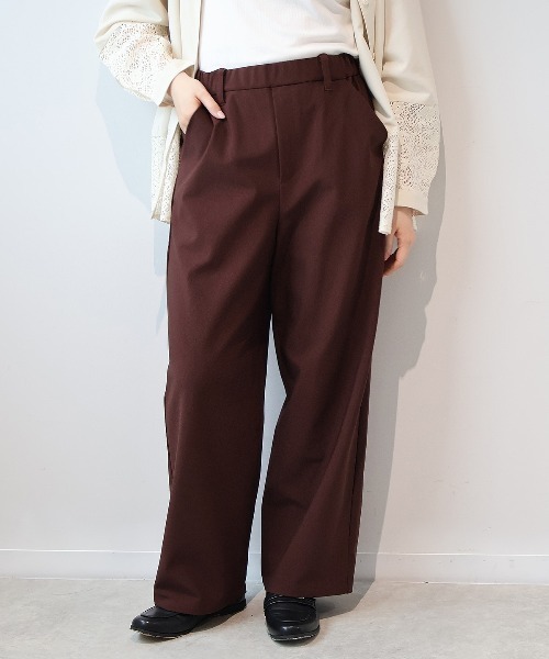 エムビー ミントブリーズ　（MB mint breeze）/【大きいサイズ】ストレッチスマートワイドパンツ L～5L 大きいサイズ】ストレッチスマートワイドパンツ（その他パンツ