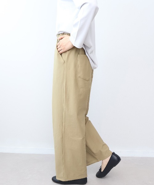 MB mint breeze(エムビーミントブリーズ)の「【L~6L 大きいサイズ】ストレッチスマートワイドパンツ(その他パンツ・レディース・チャコールグレー/ダークブラウン/ネイビー/キャメル・LL/3L/4L/5L/6L)」の15枚目の写真