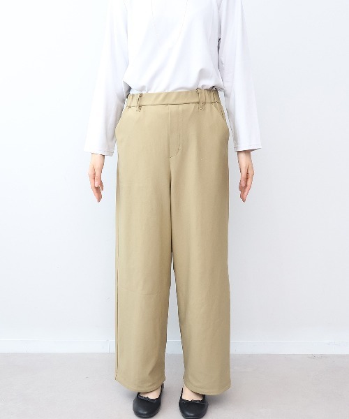 MB mint breeze(エムビーミントブリーズ)の「【L~6L 大きいサイズ】ストレッチスマートワイドパンツ(その他パンツ・レディース・チャコールグレー/ダークブラウン/ネイビー/キャメル・LL/3L/4L/5L/6L)」の16枚目の写真