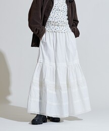 FREAK'S STORE(フリークスストア)のインド ティアード タックスカート/コットンロングスカート(スカート)