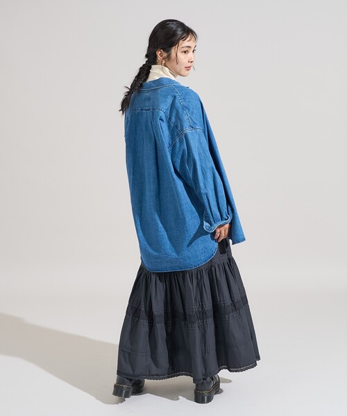 セール】インド ティアード タックスカート/コットンロングスカート