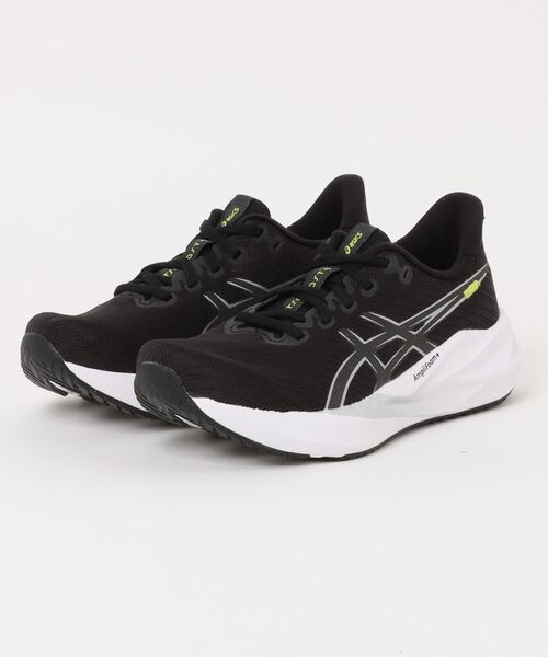 ASICS(アシックス)の「ASICS アシックス VERSABLAST 4【軽量】レディーススニーカー ランニングシューズ 厚底(スニーカー・レディース・ブラック/ホワイト×ブルー・23.5cm/24.5cm/24.0cm/25.0cm/23.0cm)」の1枚目の写真