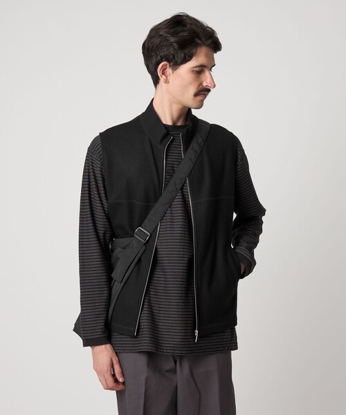 steven alan ハミルトンラムズウール ドライバーズ ニット ベストBK Steven Alan（スティーブンアラン）の「＜Steven Alan