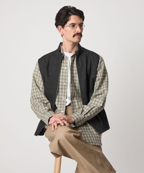 Steven Alan＞ ウール カット ドライバーズ ベスト（ベスト