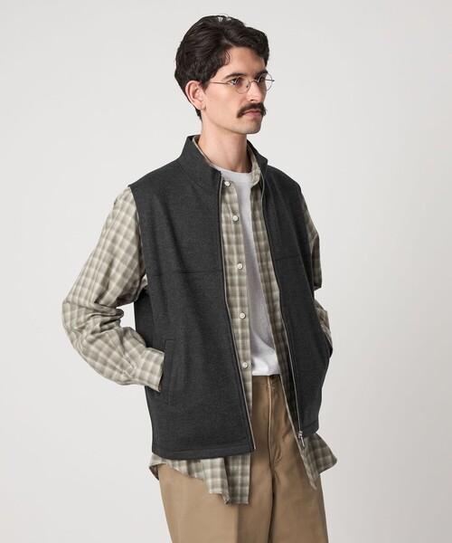 Steven Alan（スティーブンアラン）の「＜Steven Alan＞ ウール カット ドライバーズ ベスト（ベスト・メンズ・ダークグレー/ブラック・S/M/L/XL）」の12枚目の写真