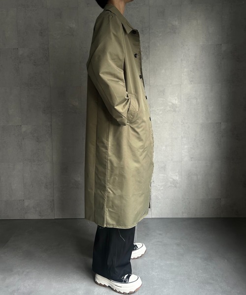 CREARE -LINO-（クレアーレリノ）の「カットオフ ステンカラーコート（ステンカラーコート・メンズ・ブラウン/ブラック/カーキ・M/L/XL）」の18枚目の写真