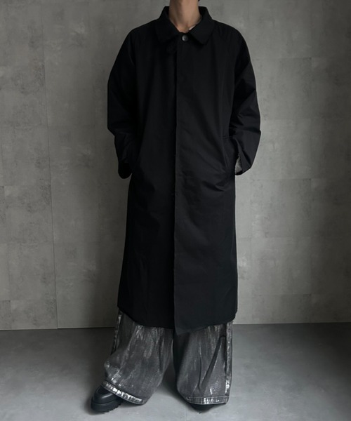 CREARE -LINO-（クレアーレリノ）の「カットオフ ステンカラーコート（ステンカラーコート・メンズ・ブラウン/ブラック/カーキ・M/L/XL）」の5枚目の写真