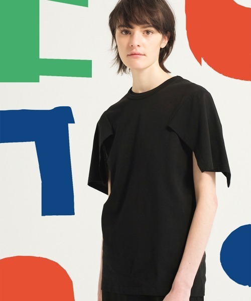 soduk（スドーク）の「wind wind t-shirt（Tシャツ/カットソー・レディース・ブラック/ホワイト/グレー・ONE SIZE）」の2枚目の写真