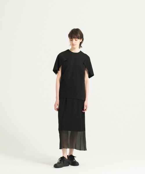 soduk（スドーク）の「wind wind t-shirt（Tシャツ/カットソー・レディース・ブラック/ホワイト/グレー・ONE SIZE）」の11枚目の写真