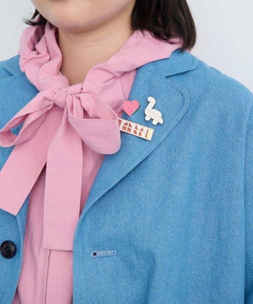 I am I in fact...(アイアムアイインファクト)の「●Favorite Motif ブローチset(ブローチ/コサージュ・レディース・ホワイト/グリーン・FREE)」の5枚目の写真