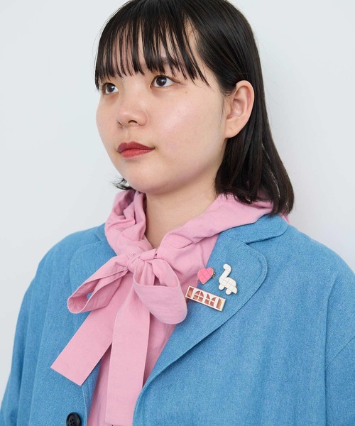 I am I in fact...(アイアムアイインファクト)の「●Favorite Motif ブローチset(ブローチ/コサージュ・レディース・ホワイト/グリーン・FREE)」の4枚目の写真