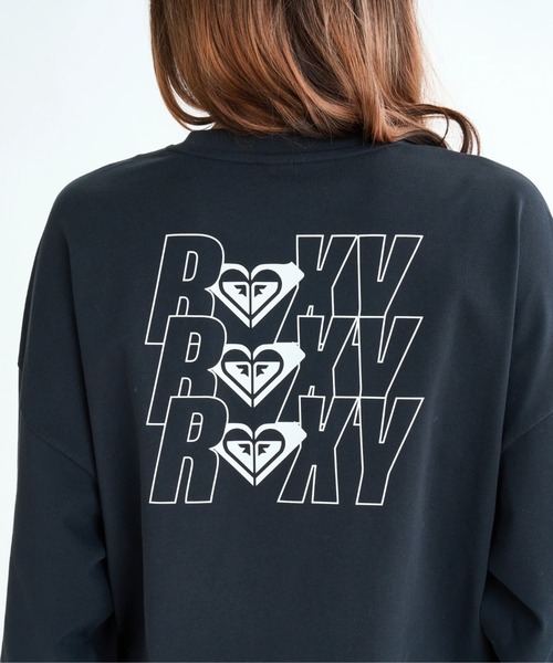 ROXY（ロキシー）の「TRIPLE HEARTS L/S TE/ロキシー速乾UVケアショート丈バックロゴプリント長袖ロンT（Tシャツ/カットソー・レディース・ホワイト/ブラック/ミント・LARGE/MEDIUM/SMALL）」の8枚目の写真