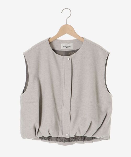 メルトンバルーンベスト（その他アウター）｜le.coeur blanc（ルクール