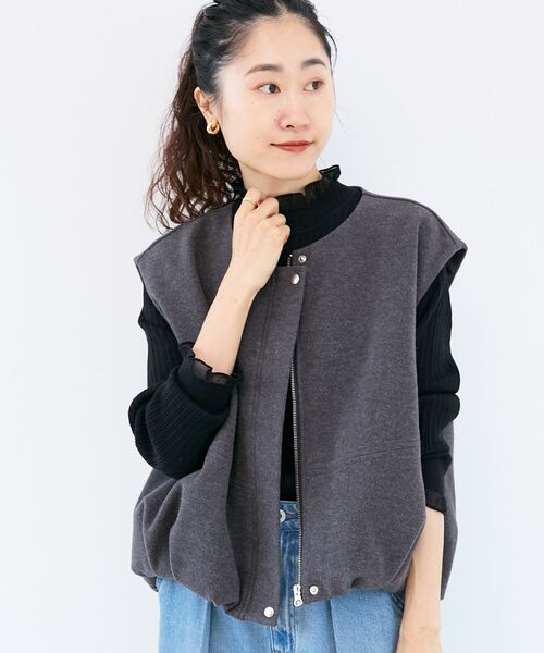 メルトンバルーンベスト（その他アウター）｜le.coeur blanc（ルクール