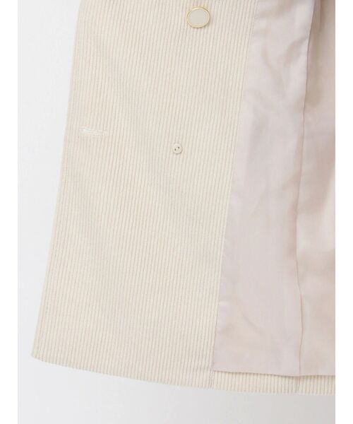 EATME（イートミー）の「コーデュロイルーズジャケット（テーラードジャケット・レディース・アイボリー/ブラック/ワイン・FREE）」の6枚目の写真