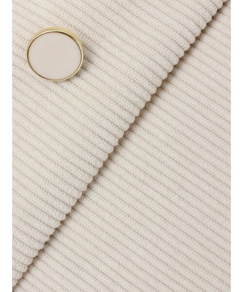 EATME（イートミー）の「コーデュロイルーズジャケット（テーラードジャケット・レディース・アイボリー/ブラック/ワイン・FREE）」の8枚目の写真