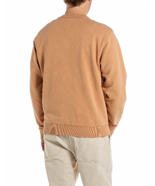REPLAY（リプレイ）の「ブラッシュコットンフリース（スウェット・メンズ・オレンジ/ブラック・SMALL/X-LARGE/LARGE/MEDIUM）」の3枚目の写真