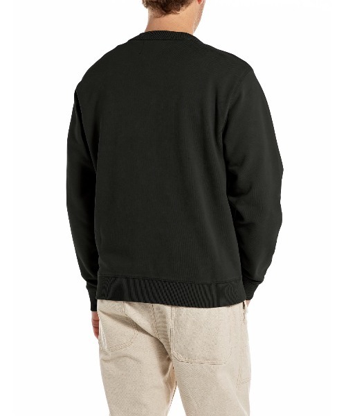 REPLAY（リプレイ）の「ブラッシュコットンフリース（スウェット・メンズ・オレンジ/ブラック・SMALL/X-LARGE/LARGE/MEDIUM）」の6枚目の写真