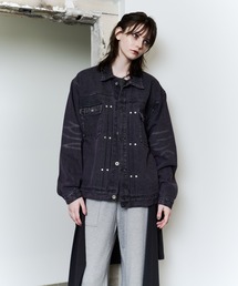 AIVER（アイバー）の「AIVER　オーバーダイリベットGジャン（デニムジャケット）」