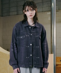 AIVER（アイバー）の「AIVER　オーバーダイリベットGジャン（デニムジャケット）」