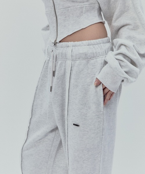 BLONDEY（ブロンディ）の「ドローコード付きセンターラインスウェットパンツ（スウェットパンツ・レディース・チャコールグレー/グレー/ライトブルー/ピンク・FREE）」の7枚目の写真