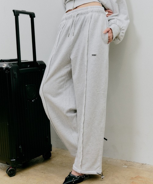 BLONDEY（ブロンディ）の「ドローコード付きセンターラインスウェットパンツ（スウェットパンツ・レディース・チャコールグレー/グレー/ライトブルー/ピンク・FREE）」の14枚目の写真