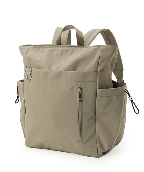 SHOO・LA・RUE（シューラルー）の「【撥水】トートにもなる2WAYリュック（バックパック/リュック・レディース・グレー/ブラック・00）」の8枚目の写真