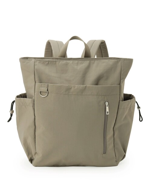 SHOO・LA・RUE（シューラルー）の「【撥水】トートにもなる2WAYリュック（バックパック/リュック・レディース・グレー/ブラック・00）」の9枚目の写真