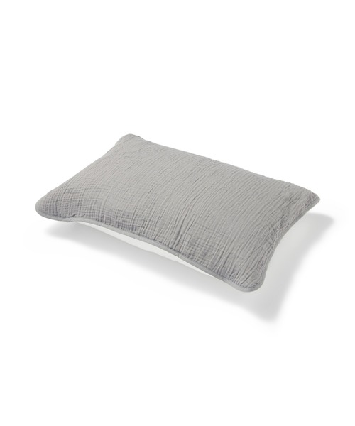 無印良品(ムジルシリョウヒン)の「綿ガーゼ 綿混ベロア リバーシブルまくらパッド 43×63cm用(寝具)」 - WEAR