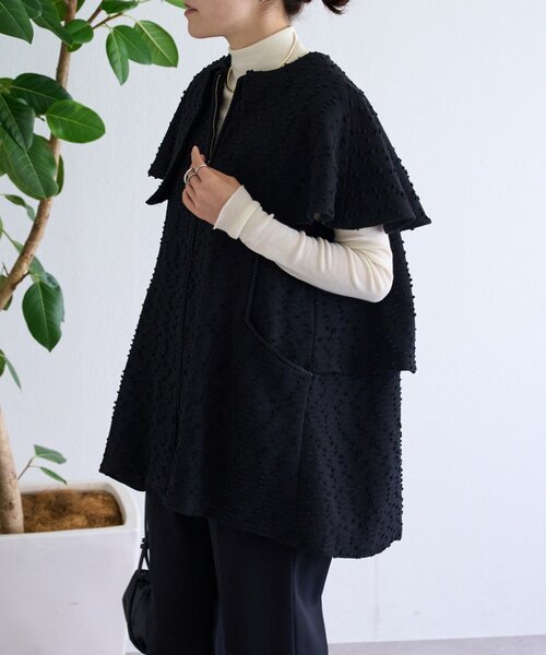 LIVETART（リヴェタート）の「バックティアードツイードベスト（ベスト・レディース・ブラック・FREE）」の19枚目の写真