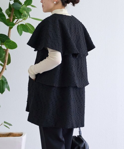 LIVETART（リヴェタート）の「バックティアードツイードベスト（ベスト・レディース・ブラック・FREE）」の20枚目の写真