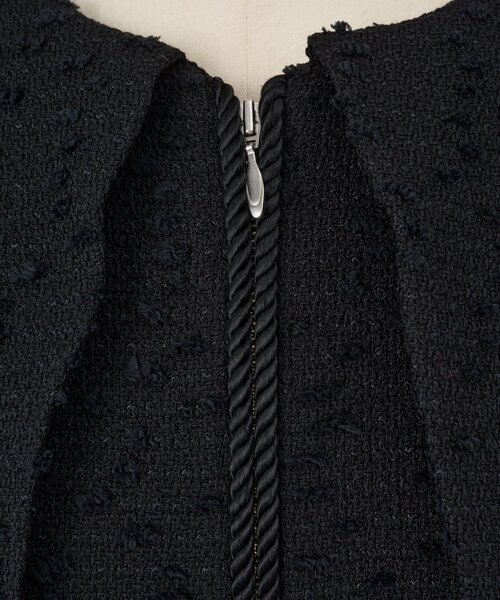 LIVETART（リヴェタート）の「バックティアードツイードベスト（ベスト・レディース・ブラック・FREE）」の5枚目の写真