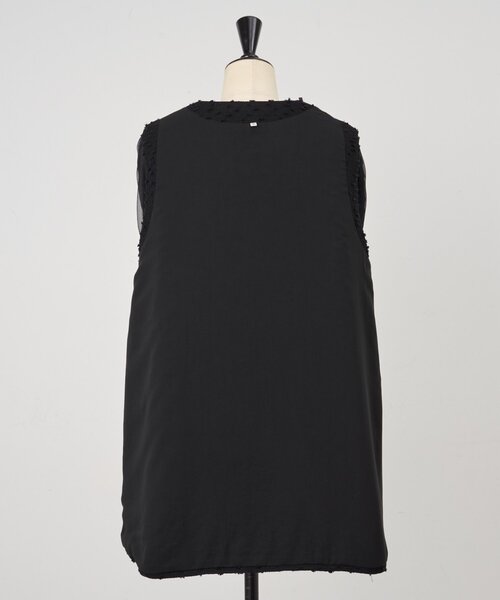 LIVETART（リヴェタート）の「バックティアードツイードベスト（ベスト・レディース・ブラック・FREE）」の16枚目の写真