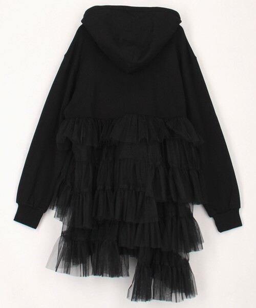 VIVIANO TIE5HOODIE ヴィヴィアーノ チュールパーカー VIVIANO/ヴィヴィアーノ Tulle Hoodie / VW-AW25-T15 / チュール