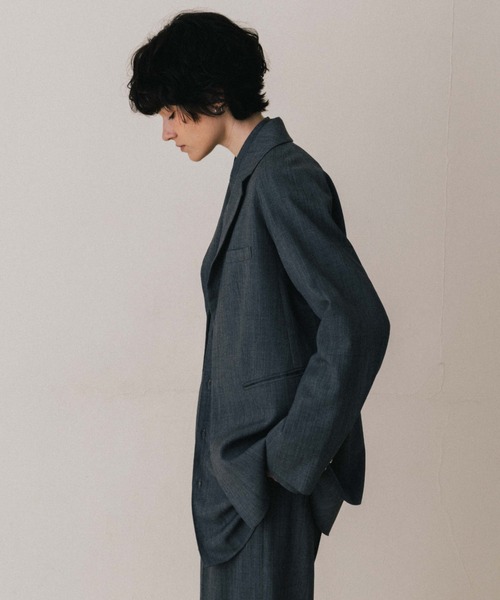 CREDONA(クレドナ)の「SAVILE WOOL SHIRT/サビルウールシャツ(シャツ/ブラウス・レディース・ブラウン/ベージュ/グレー・FREE)」の20枚目の写真