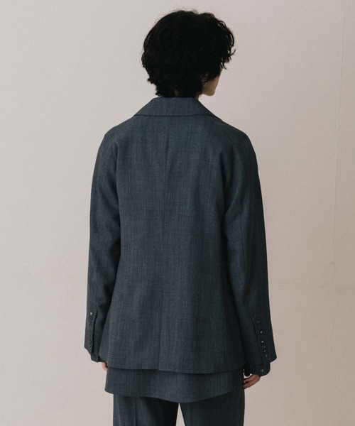 CREDONA(クレドナ)の「SAVILE WOOL SHIRT/サビルウールシャツ(シャツ/ブラウス・レディース・ブラウン/ベージュ/グレー・FREE)」の21枚目の写真