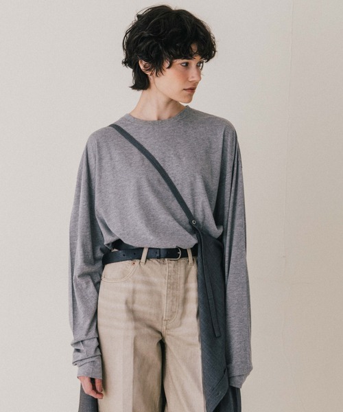 CREDONA(クレドナ)の「SAVILE WOOL SHIRT/サビルウールシャツ(シャツ/ブラウス・レディース・ブラウン/ベージュ/グレー・FREE)」の15枚目の写真