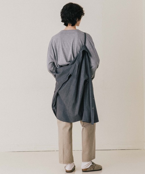 CREDONA(クレドナ)の「SAVILE WOOL SHIRT/サビルウールシャツ(シャツ/ブラウス・レディース・ブラウン/ベージュ/グレー・FREE)」の18枚目の写真